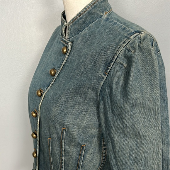 Marc Jacobs Fitted Washed Look Jean Jacket size 12- gently used - Picture 9 of 17